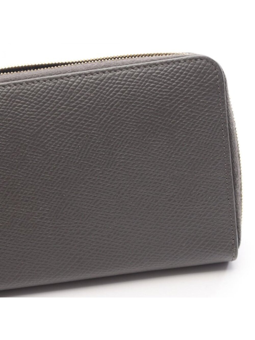 Celine Round Wallet Large Zipped Gray Leather Large - Picture 9 of 9